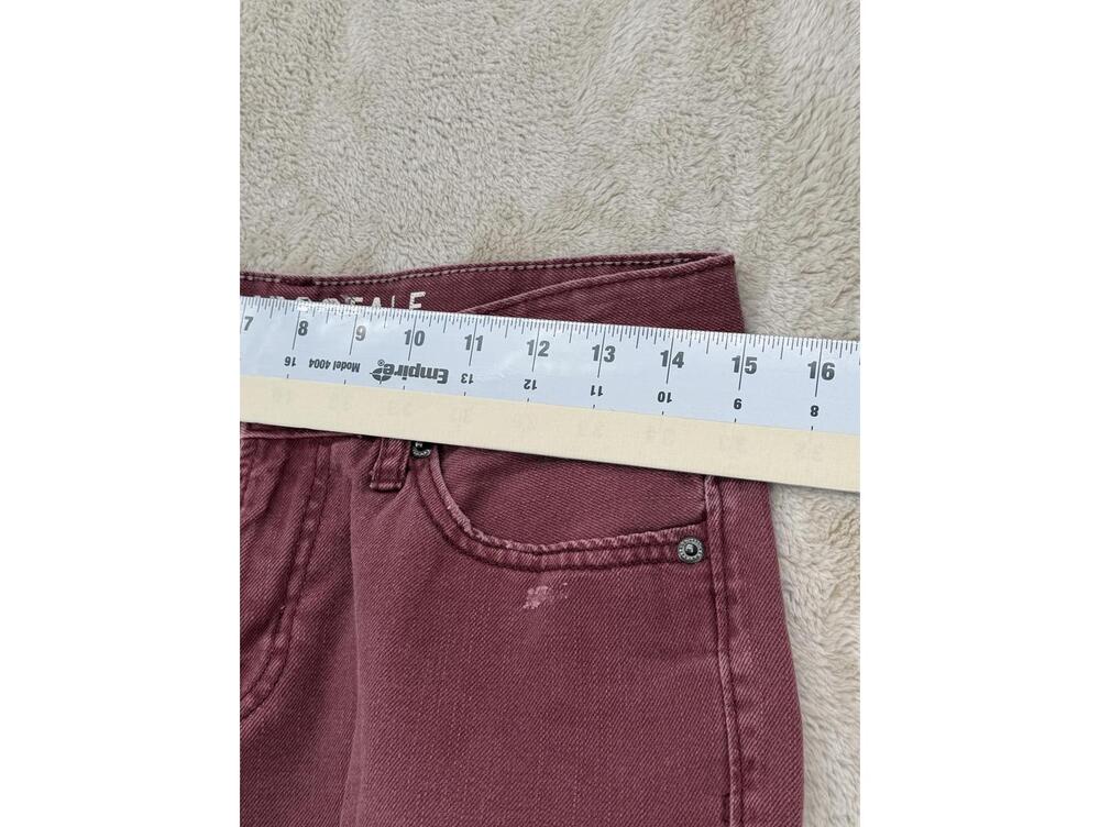 Aeropostale Distressed Slim Fit Jeans 28/30 Cotton Burgundy‎ - Picture 8 of 9